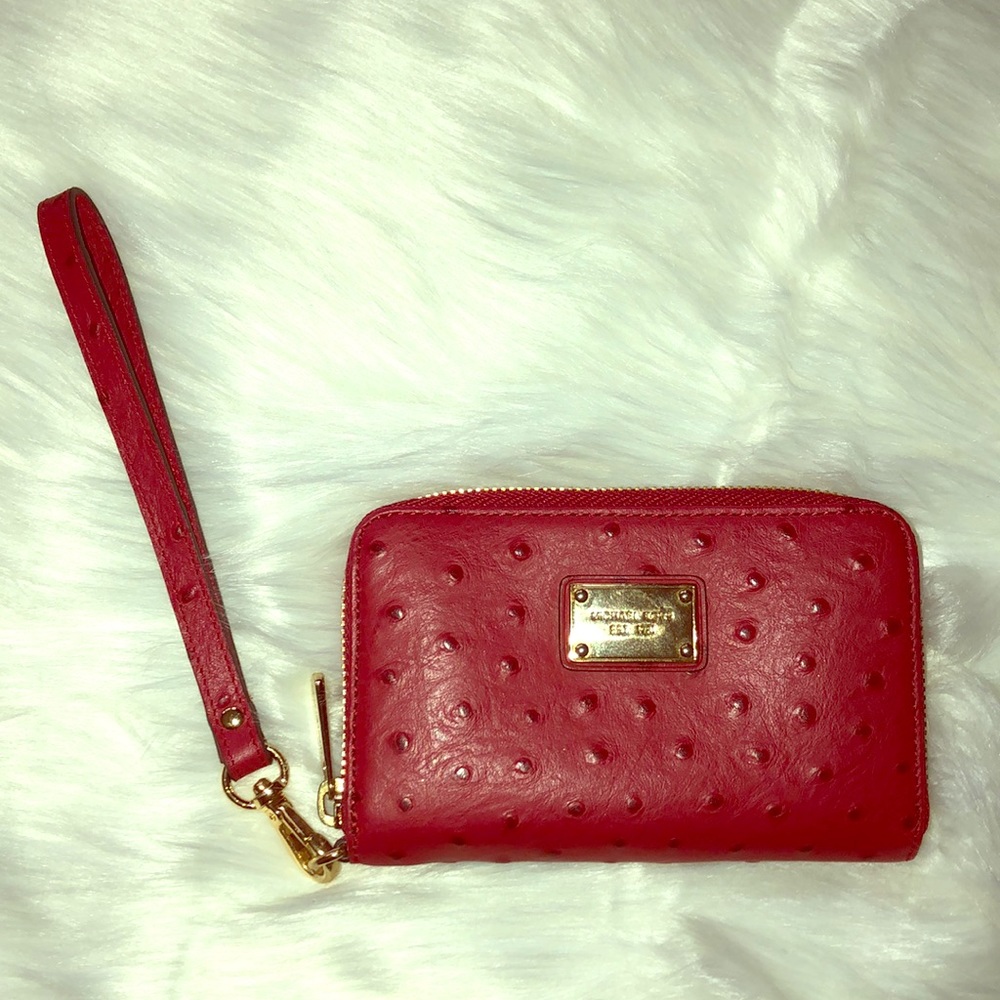 Michael Kors Red Wristlet